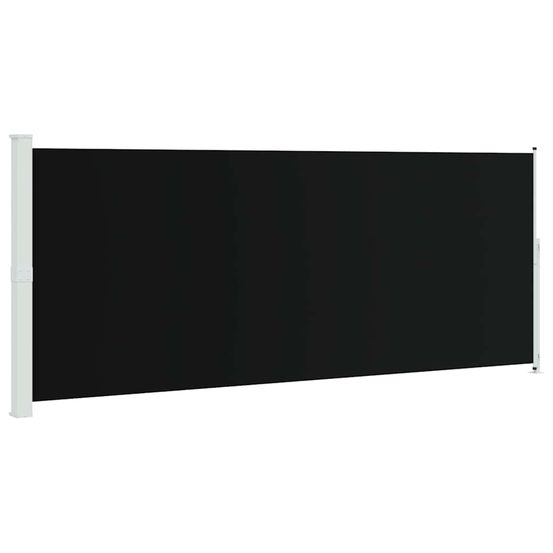 Auvent latéral rétractable de patio 200x514 cm noir