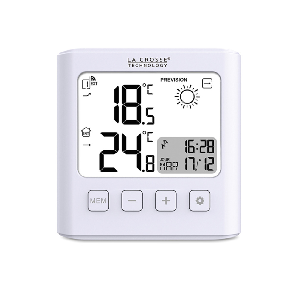 Station météo radio-pilotée ws6231 blanc