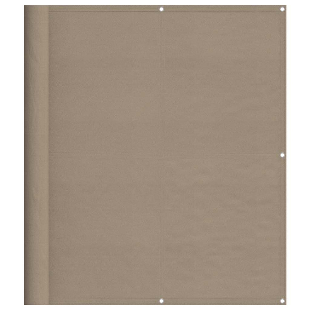 Écran de balcon taupe 120x700 cm 100% polyester oxford