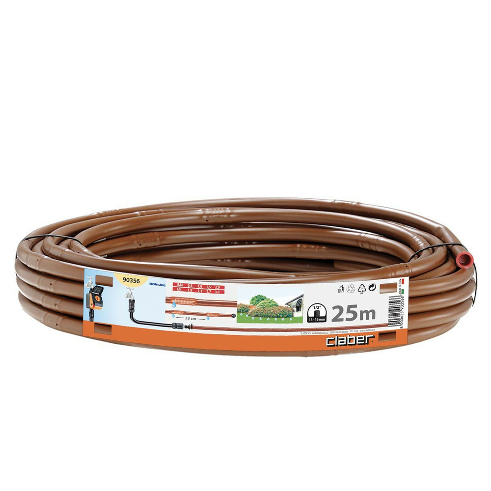 Tuyau d'arrosage goutte à goutte - 16 mm - espacement de 33 cm - marron - 90356