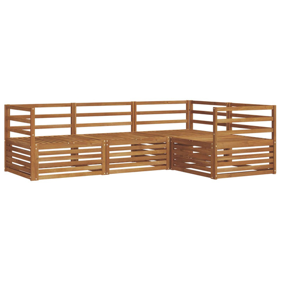 Ensemble de canapés d'extérieur 4 pcs naturel