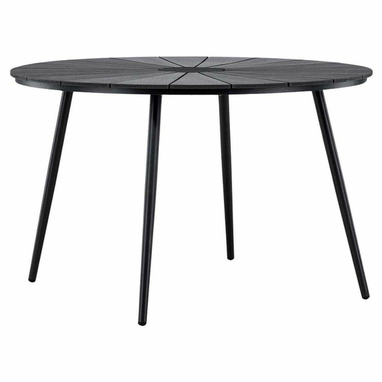 Table de repas extérieure 120 cm san vito noir