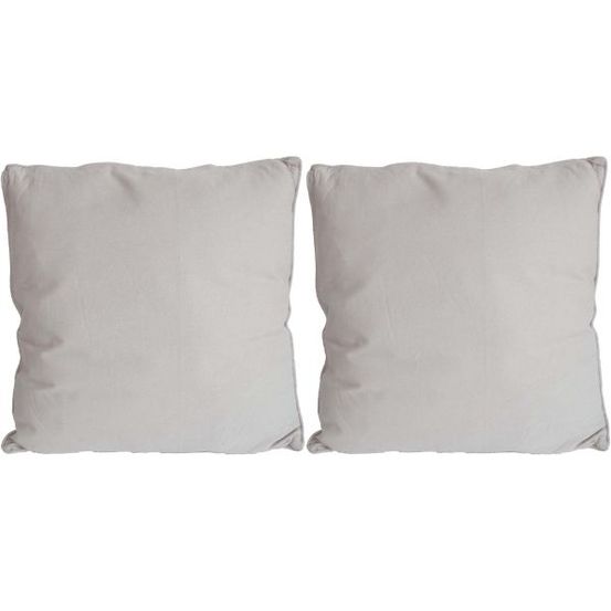Coussin en coton coloré salsa 45 cm (lot de 2) lin