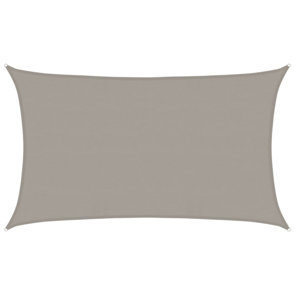 Voile d'ombrage 160 g/m² rectangulaire gris clair 5x8 m pehd