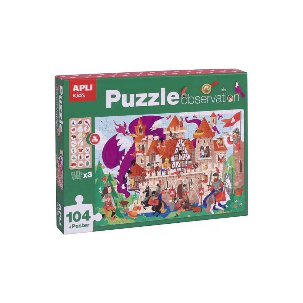 Puzzle chateau observation 104 pieces