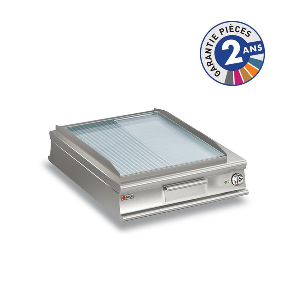 Plancha électrique - plaque lisse - p1100 - 20 kw - baron