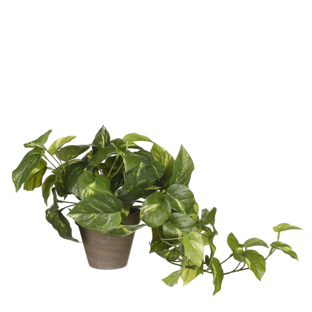 Mica decorations plante artificielle pothos - 17x17x44 cm - pe - vert