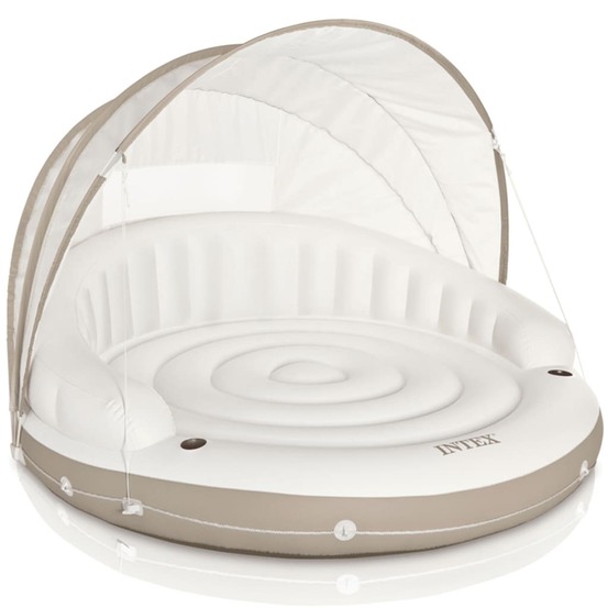 Lit à air avec auvent flottant 199 x 150 cm 58292eu