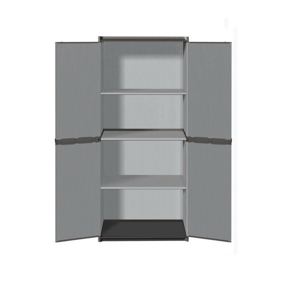 Tood armoire de rangement haute en resine 3 tablettes