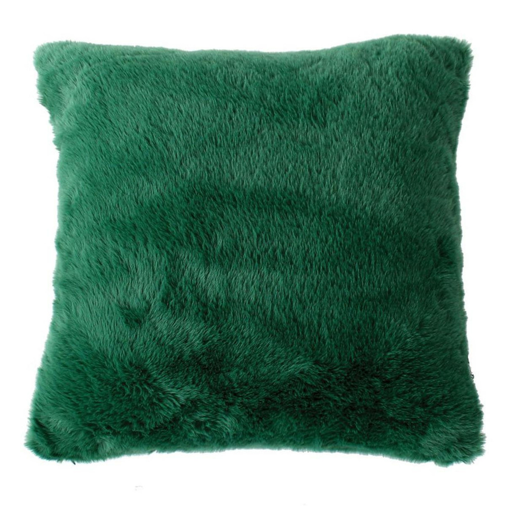 Coussin déco imitation fourrure 