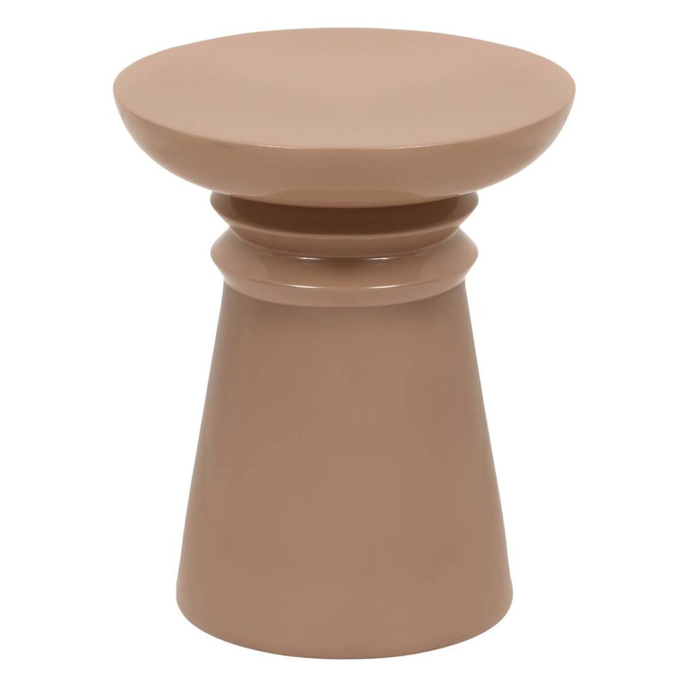 Table d'appoint jaya ronde d.38cm marron
