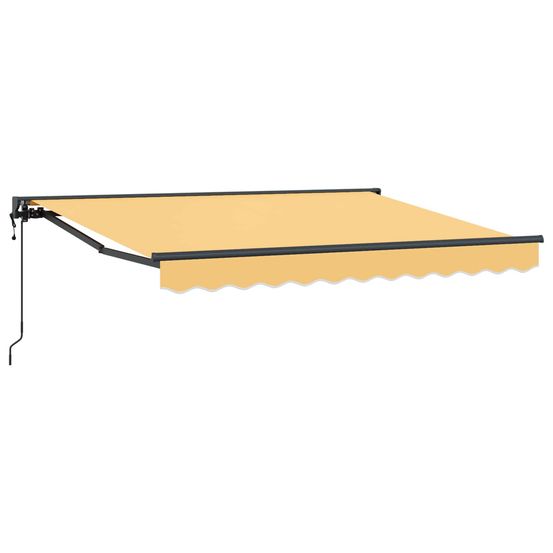 Auvent rétractable sable 3 x 2,5 m polyester et aluminium