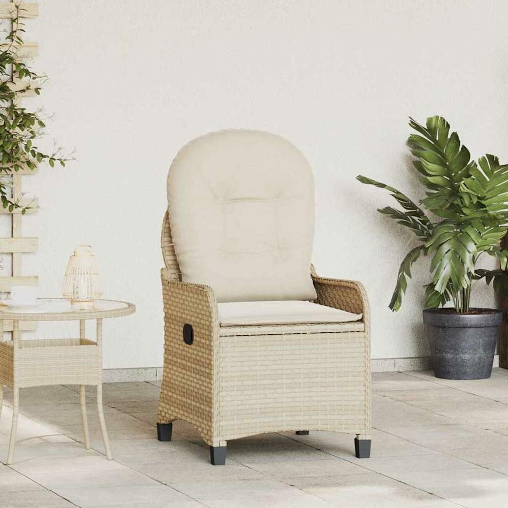 Fauteuil inclinable beige 56 x 66 x 95 cm polyrotin