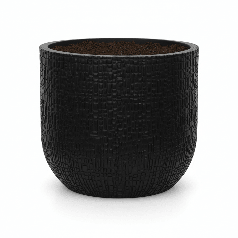 Pot de fleurs anthracite - d.24cm x h.21cm