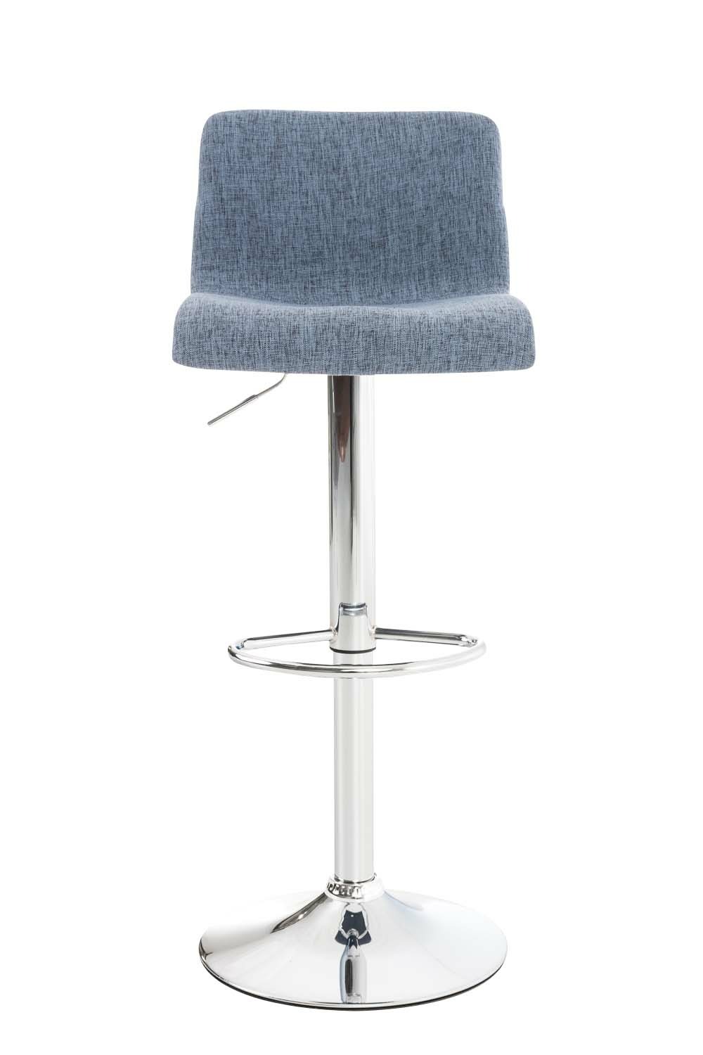 Lot de 2 tabourets de bar hoover tissu chrome