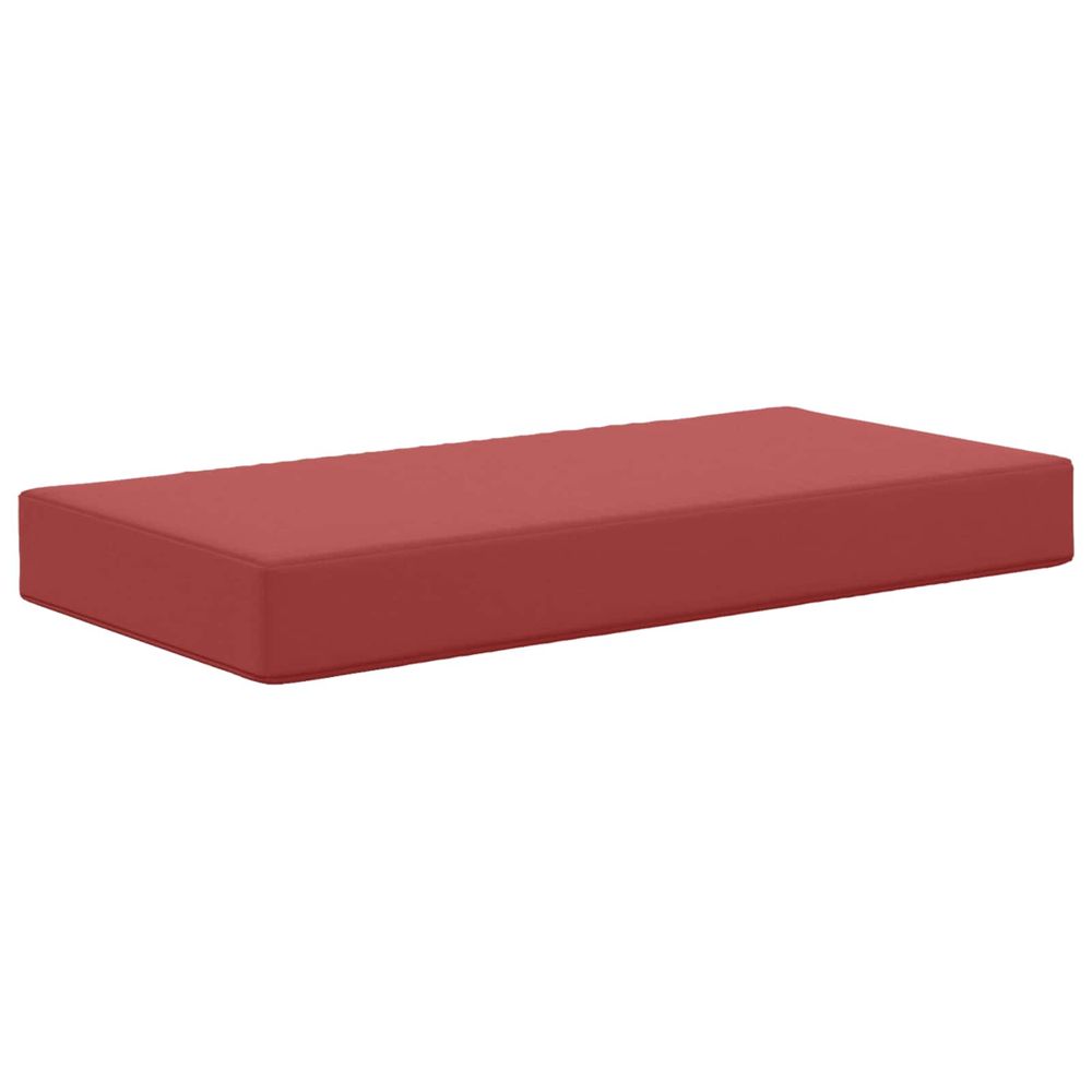 Coussin de siège d'extérieur 100 % polyester bordeaux
