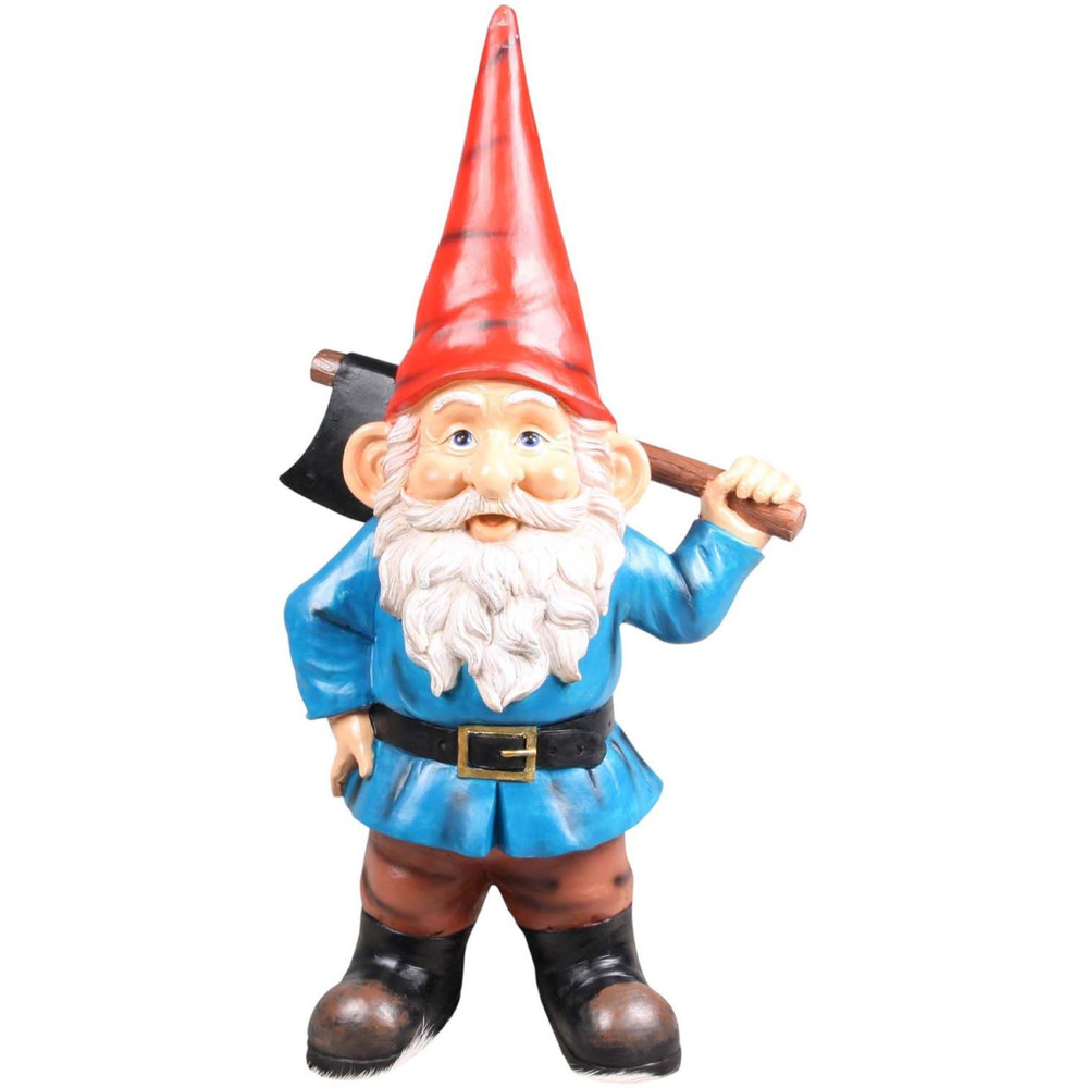 Nain de jardin en résine andré hache - 80 cm