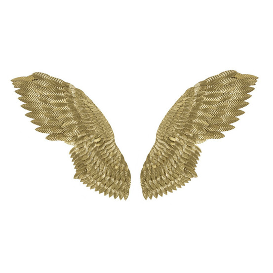 Paire d'ailes en métal