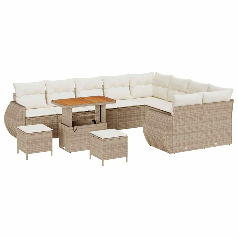 Ensemble de canapé de jardin 12 pc 12-nombre de places