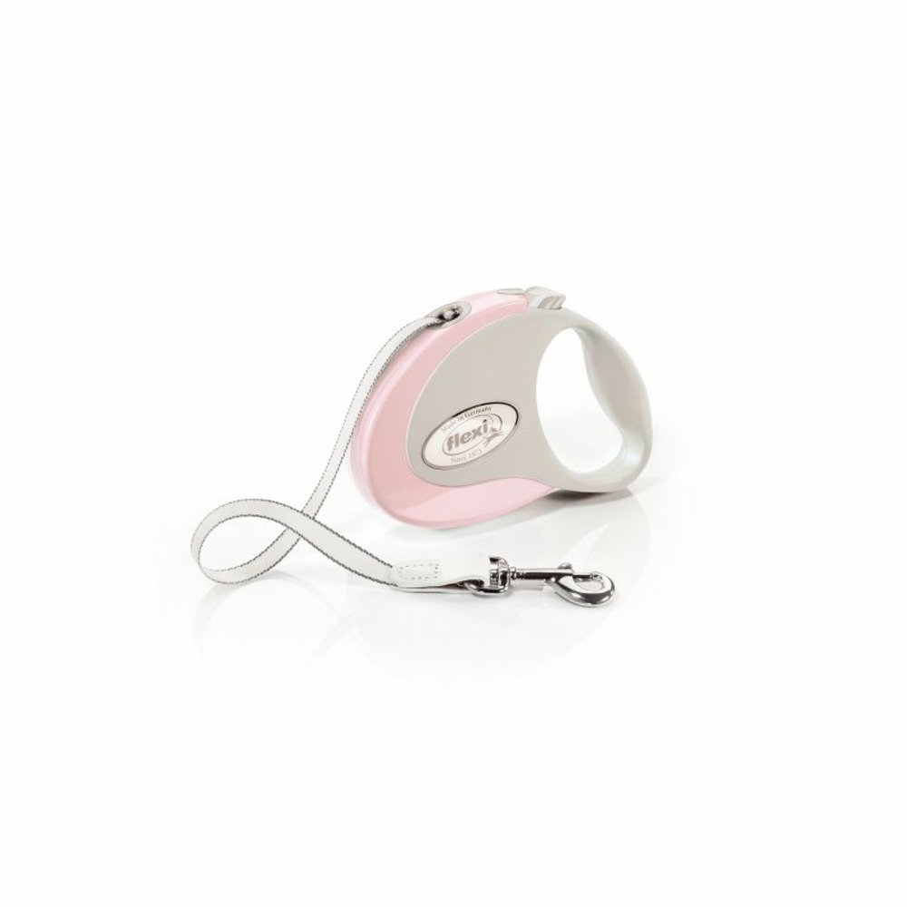 Laisse style s tape 3m rose flexi cos-251-ro