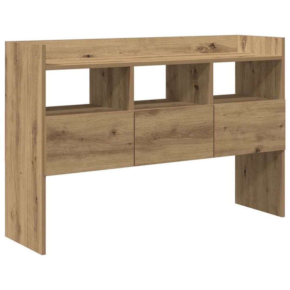 Buffet chêne artisanal 105x30x70 cm bois d'ingénierie