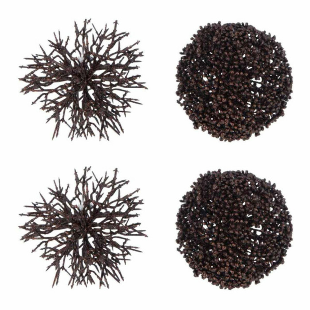 Lot de 4 boules de noël 