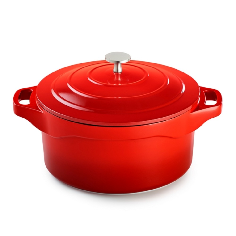 Cocotte ronde magma fonte d'aluminium avec couvercle alu - pradel