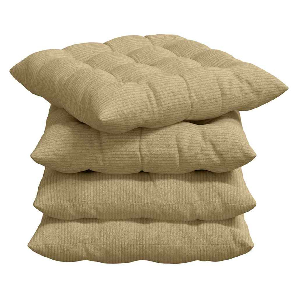 Coussins de siège 4 pcs vert gris 40 x 40 x 6 cm
