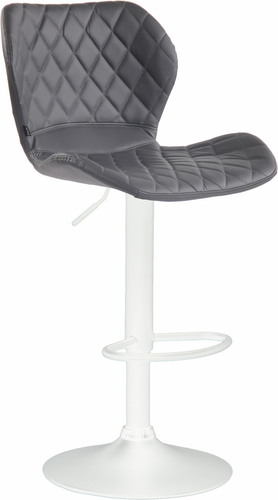 Tabouret de bar liège simili cuir blanc