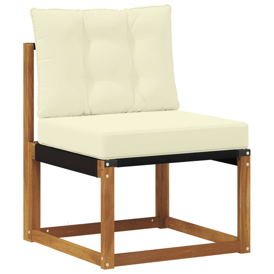 Ensemble de canapés d'extérieur 9 pcs naturel et crème