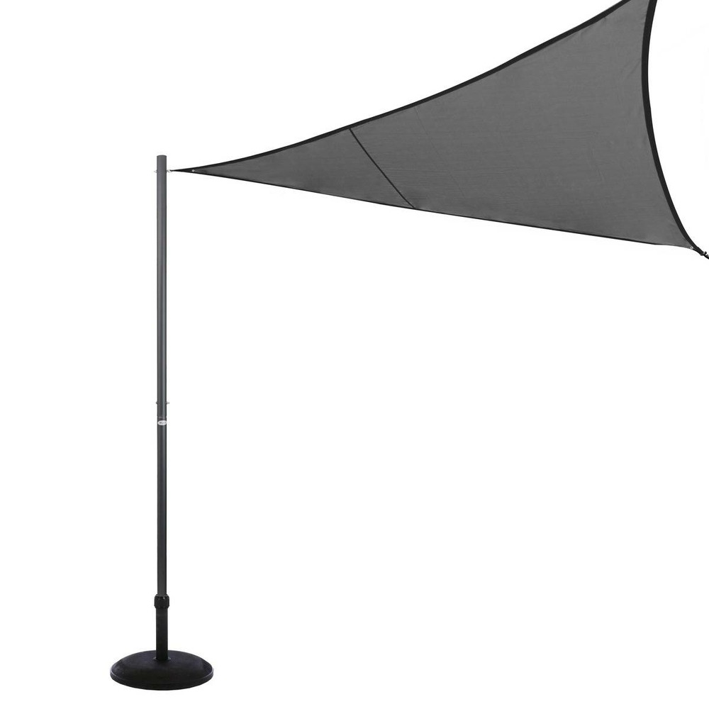 Mât de fixation pour voile d'ombrage graphite 50 mm