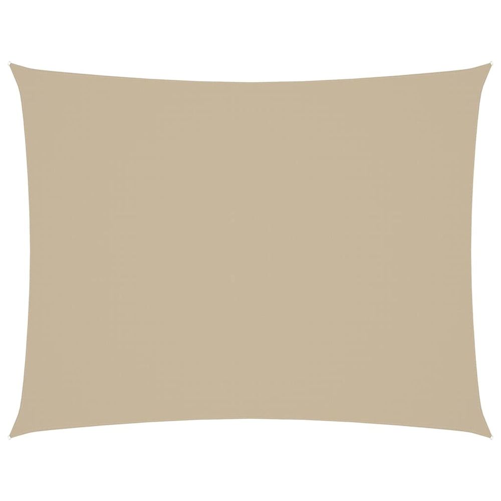Voile de parasol tissu oxford rectangulaire 3x4,5 m beige