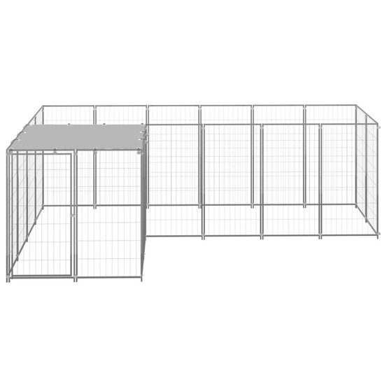 Chenil argenté 4,84 m² acier