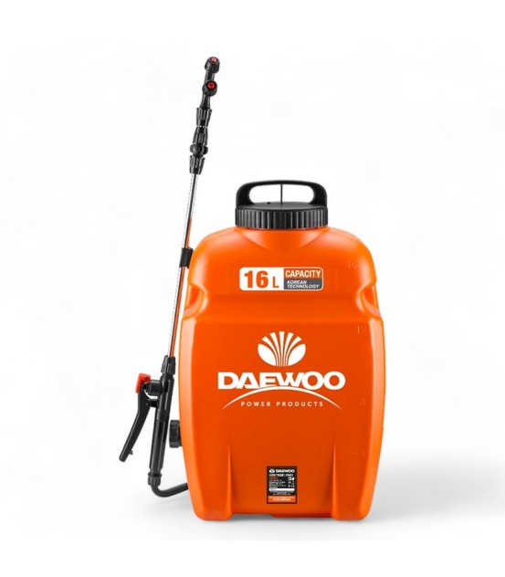 Pulvérisateur électrique sur batterie 16 litres daewoo, 5h d'autonomie, 4 bars de pression - daps16-b