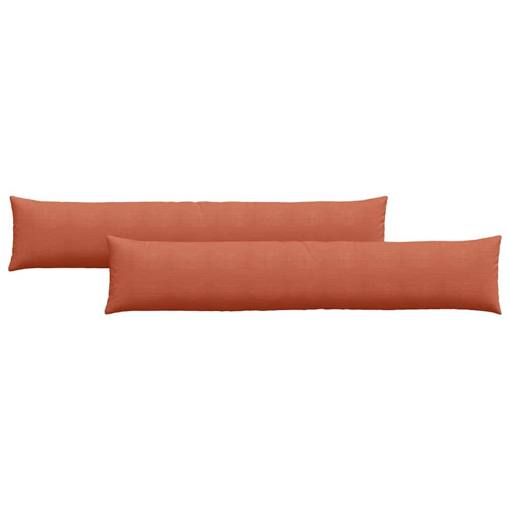 Coussins de canapé 2 pcs rouge orange 200 x 40 cm