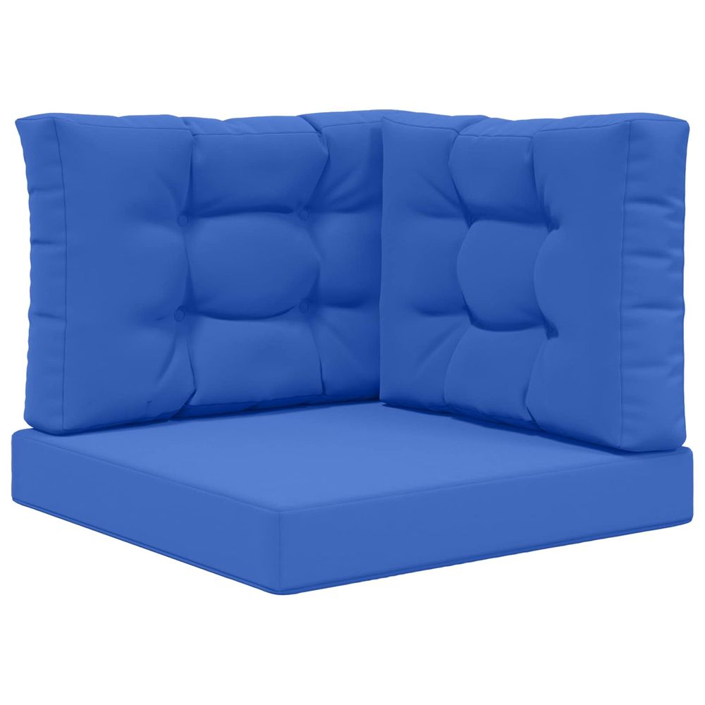 Coussin de canapé d'extérieur polyester bleu royal 60 x 60 cm