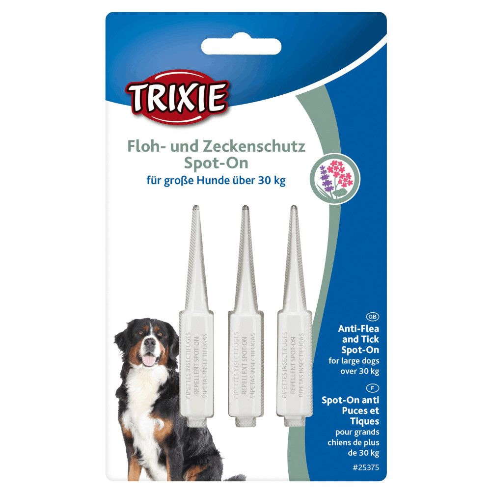 Protection anti tiques et puces spot-on pour chien de + de 30 kg