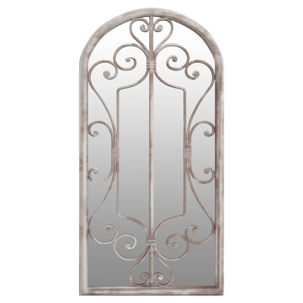 Miroir de jardin sable 70x30 cm fer pour utilisation extérieure