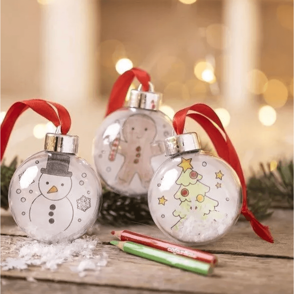 Kit diy dessin - boules de noël