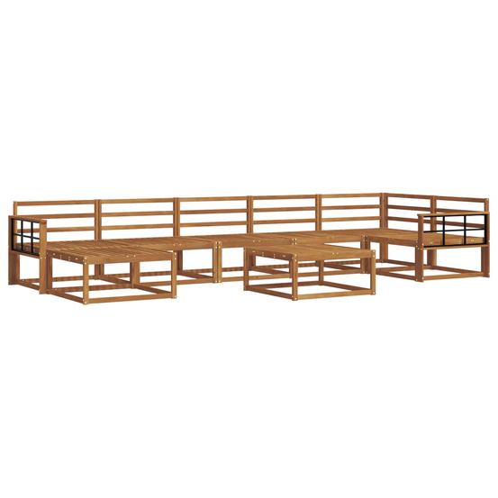 Ensemble de canapés d'extérieur 8 pcs naturel