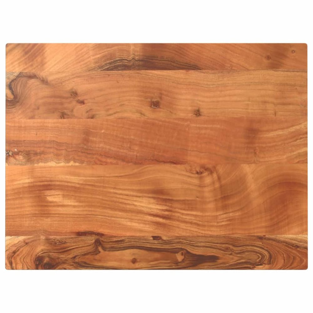 Dessus de table 90x70x3,8 cm rectangulaire bois massif d'acacia
