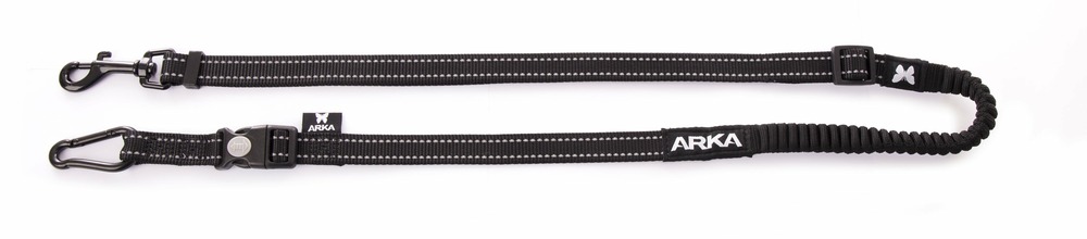 Arka haok - longe canicross pour chiens réfléchissante arka haok by martin sellier - taille : l. 1.30 m à l. 2.2 m max