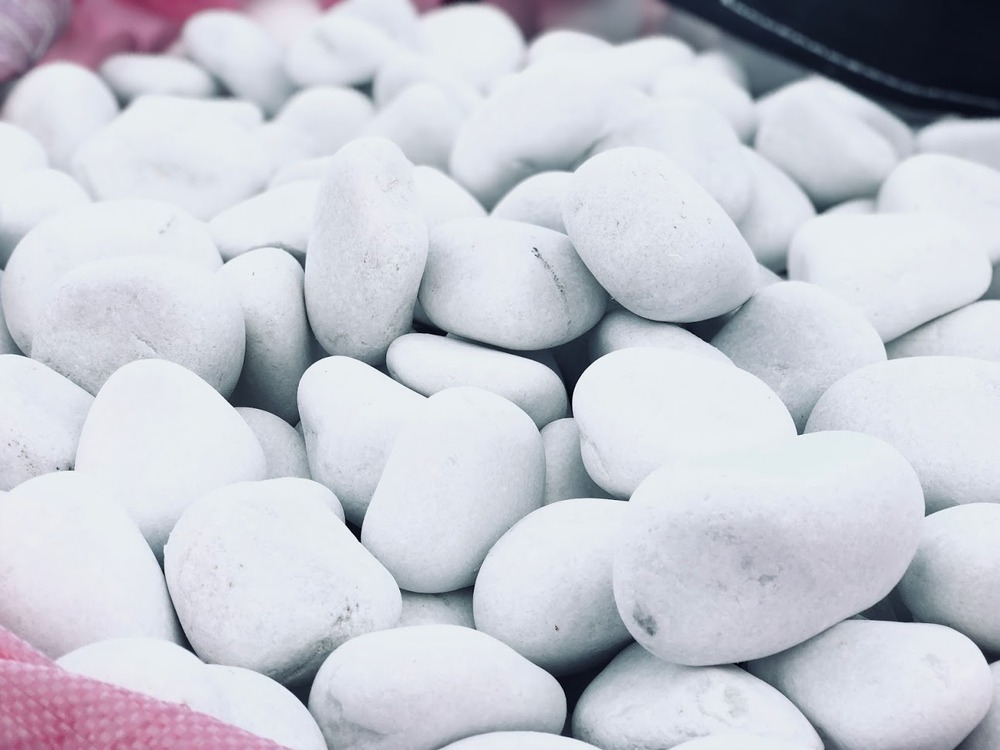 Galets blancs purs 60/90 mm - big bag 1 tonne