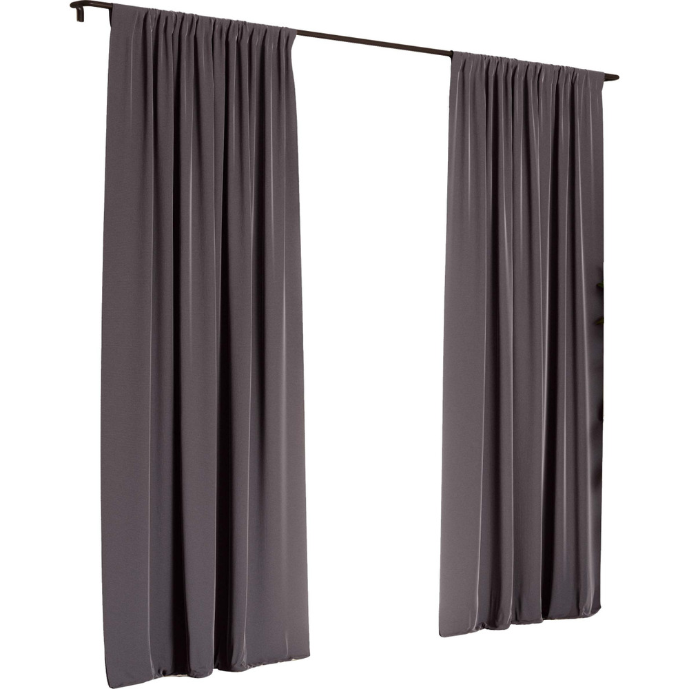 Rideaux occultants twilight 241 x 132 cm (lot de 2) anthracite