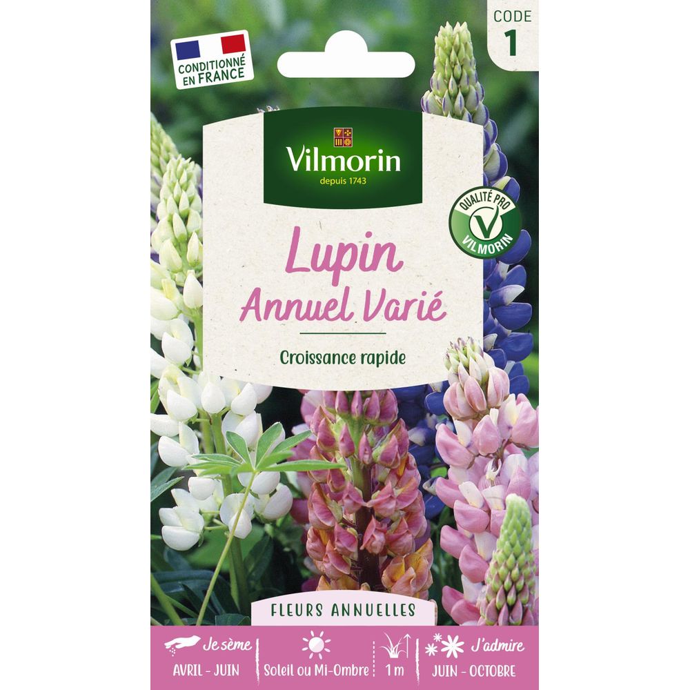 Sachet graines lupin annuel en mélange