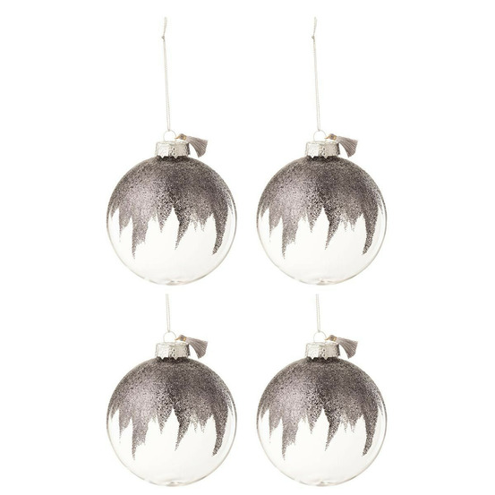 Lot de 4 boules de noël