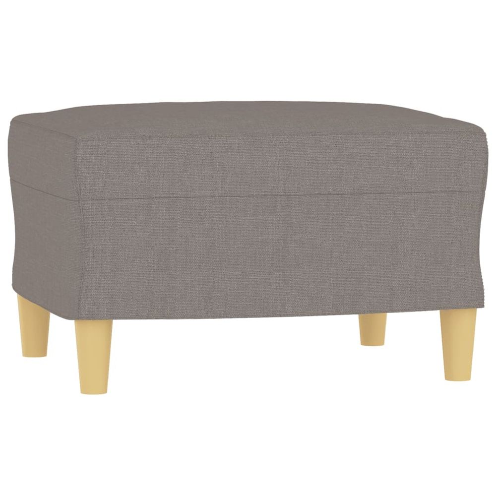 Repose-pied taupe 60x50x41 cm tissu