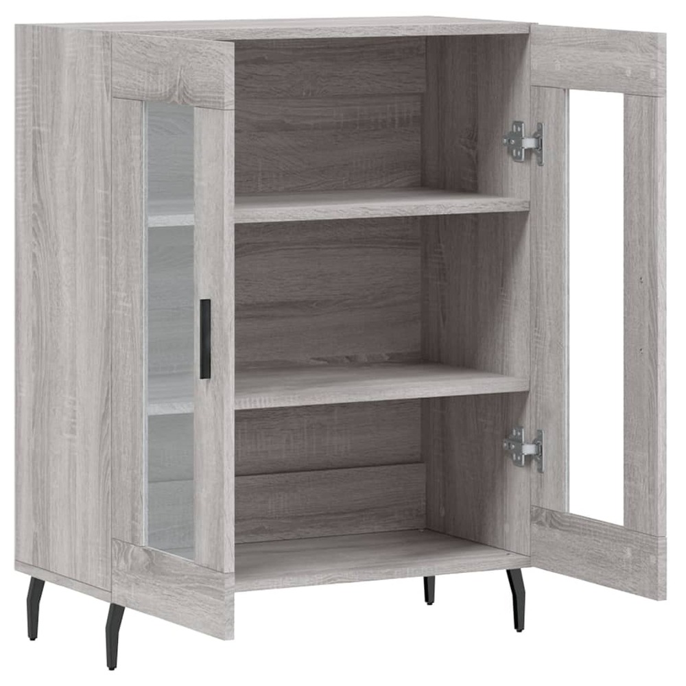 Buffet bahut commode armoire meuble de rangement organisateur cuisine salle de séjour salon sonoma 69,5 x 34 x 90 cm bois d'i