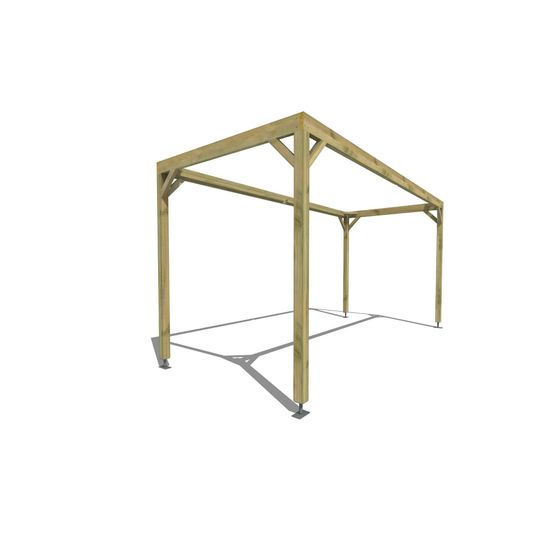 Pergola bois • 5m x 2m • indépendante • cadre simple • livraison comprise