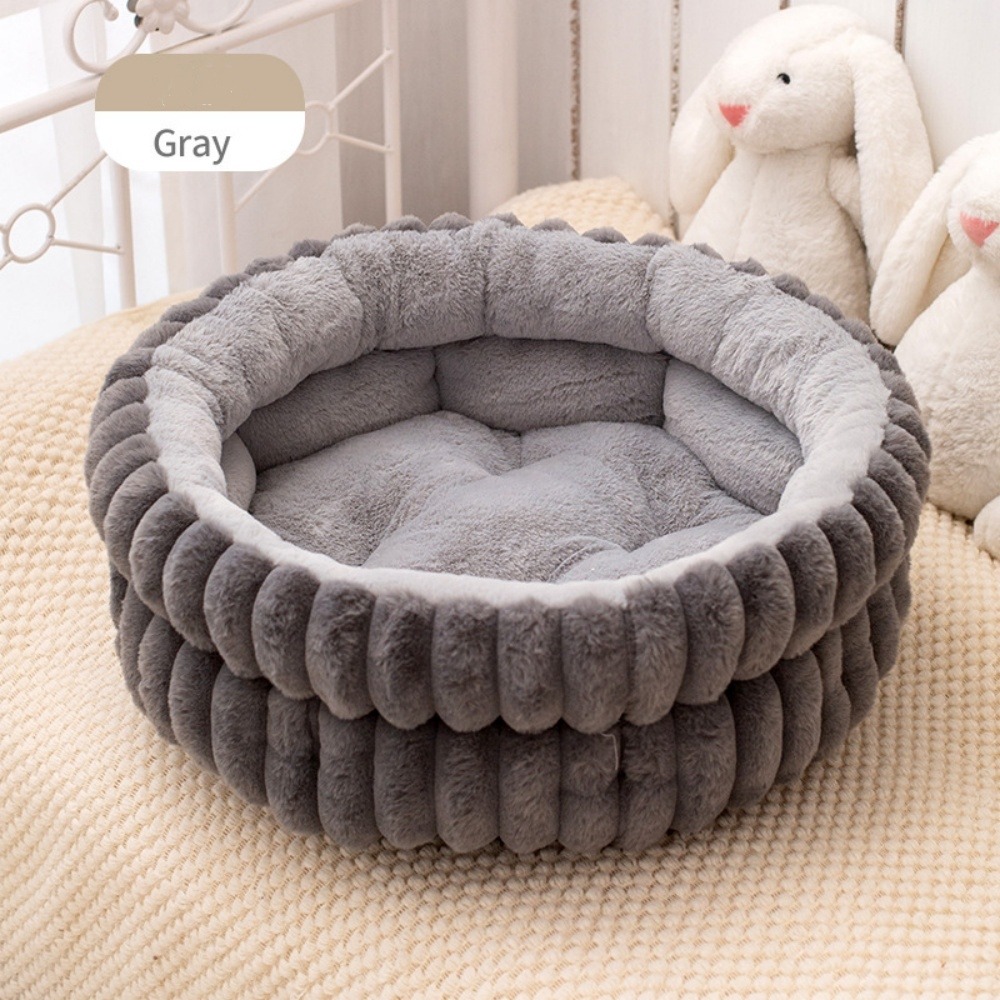 Nid pour chien et chat de petite taille coussin épaissi et grand 60*60cm gris foncé